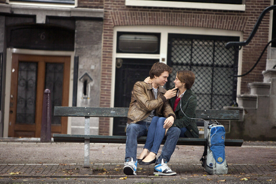 Ansel Elgort and Shailene Woodley star as teen cancer patients that fall in love in the 2014 romantic-drama, The Fault in Our Stars.