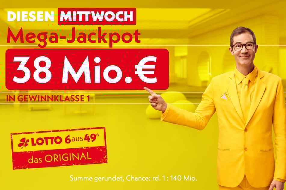 Im LOTTO-Jackpot liegen 38 Millionen Euro am Mittwoch (18.3.).
