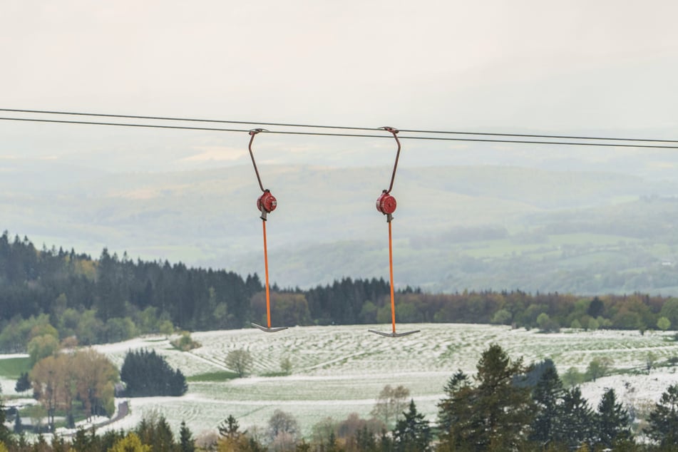 Hessens längster Lift steht am Hoherodskopf im Vogelsberg, lief in der vergangenen Saison aber nur an zwei Tagen.