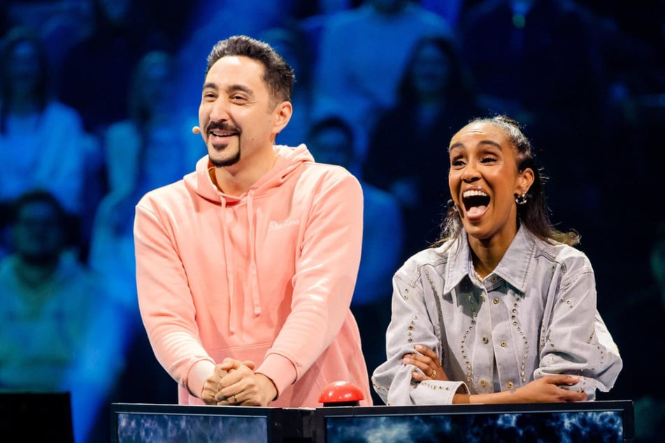 Rapper Eko Fresh (41, l.) und Moderatorin Hadnet Tesfai (46) konnten den Sieg der beiden Entertainer am Ende auch nicht verhindern.