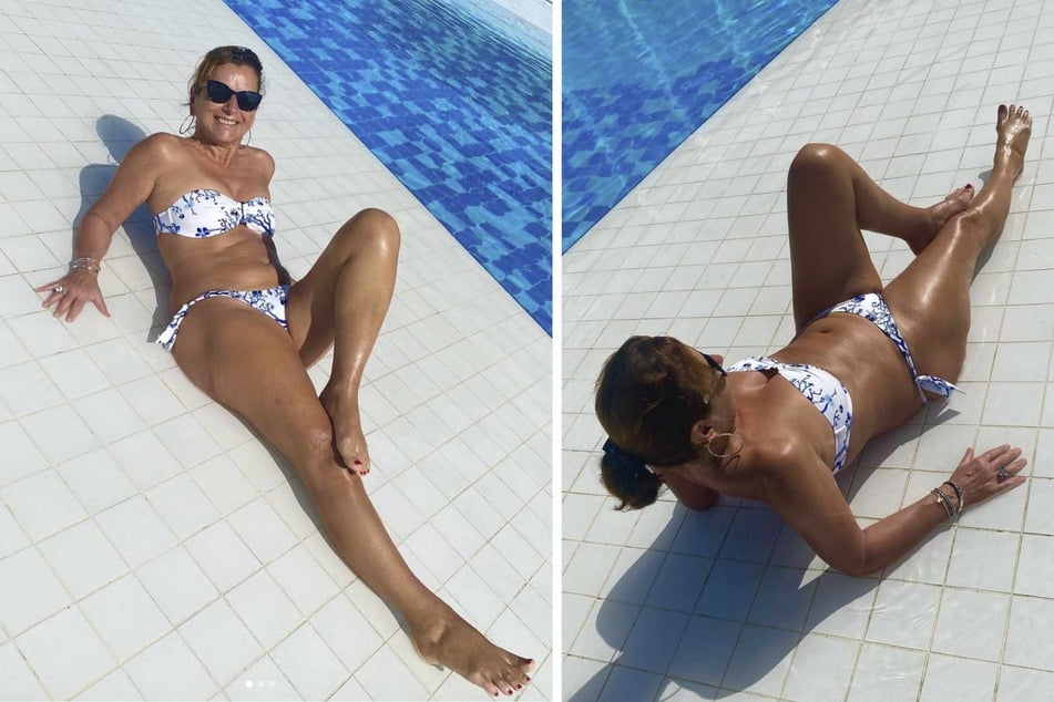 Claudia Obert (60) setzt im Urlaub gekonnt ihren Körper im Bikini in Szene.