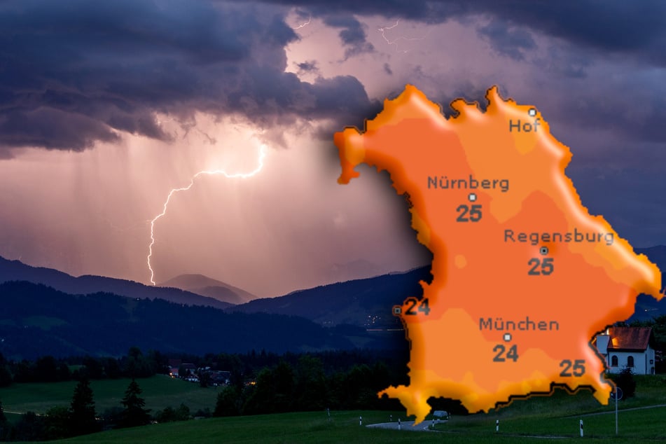 Nach den Gewittern kühlt es in ganz Bayern ab.