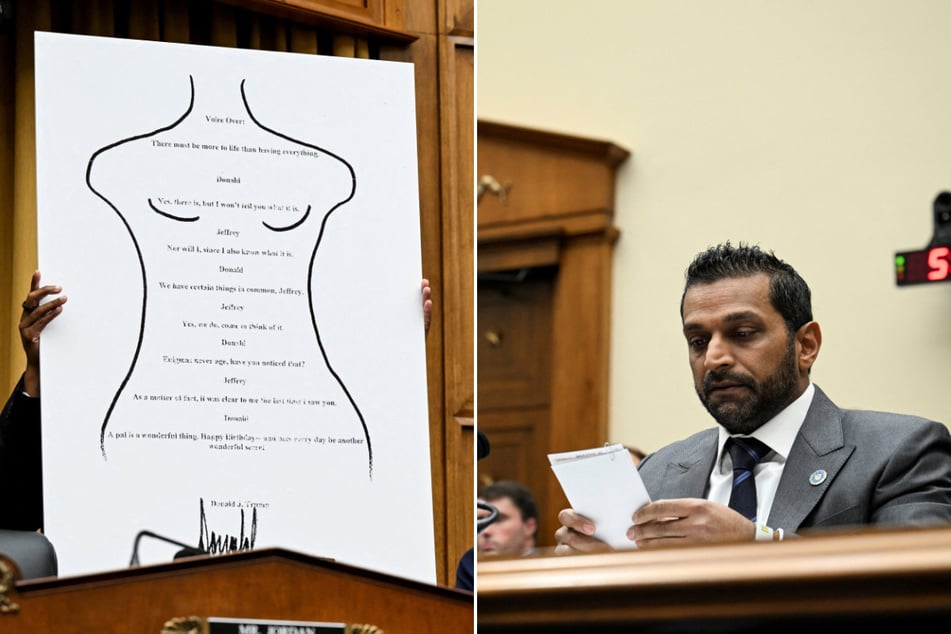 FBI Director Kash Patel suggested he might investigate Jeffrey Epstein's estate over President Donald Trump's allegations that his signature was forged on a letter to the late sex offender.