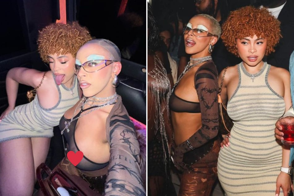 Breakout rapper Ice Spice celebrated her 24th birthday with a racy photoshoot and received some very sparkly gifts from bff Doja Cat.