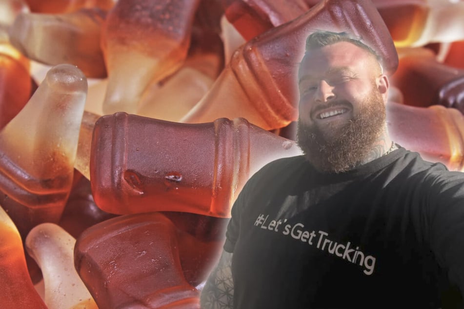 Von Haribos Cola-Fläschchen hat der Brite Nathan Rimmington (33) erstmal die Schnauze voll.