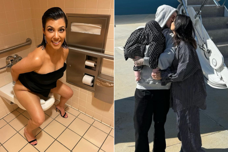 Travis Barker shares fun memories on social media for his wife Kourtney Kardashian's (l.) birthday.