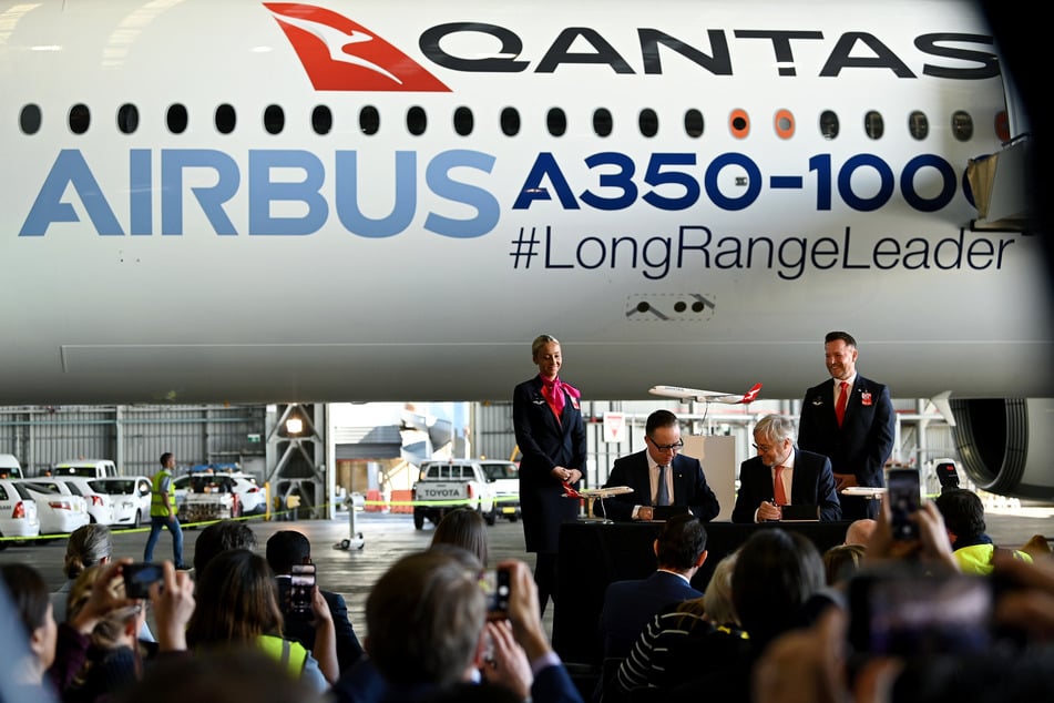 Qantas kann einen aufgestellten Langstreckenrekord feiern. (Archivfoto)