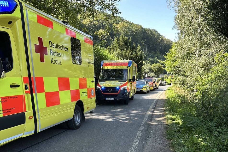 Auch DRK und Polizei waren im Einsatz.