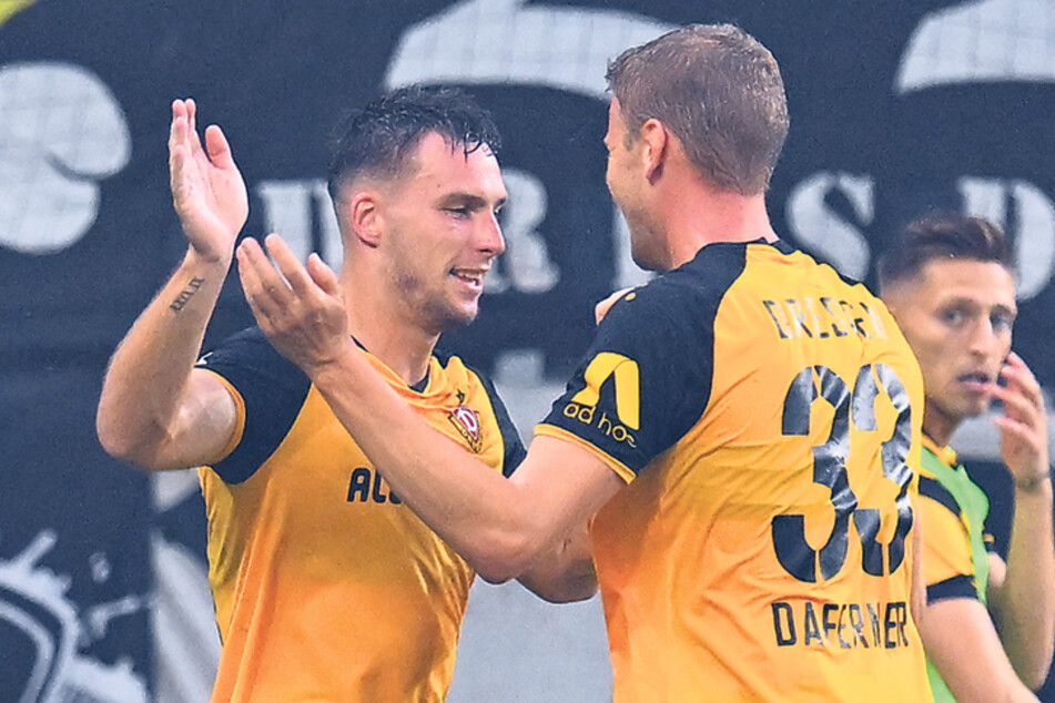 Die Offensiv-Matchwinner: Robin Meißner (l.) und Christoph Daferner.