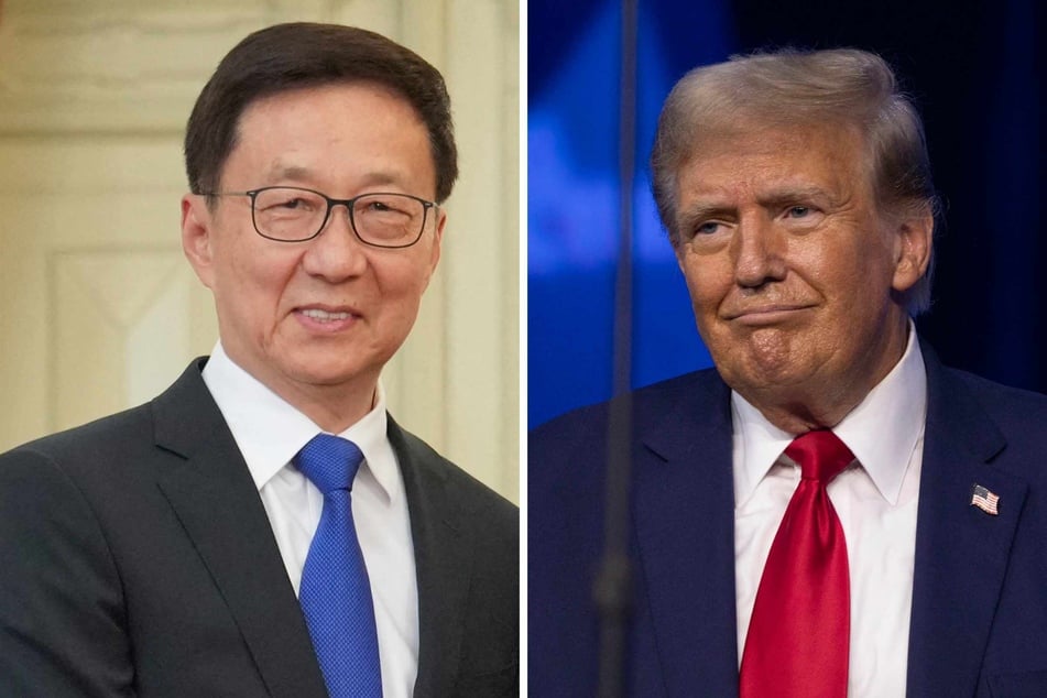 China said Friday that President Xi Jinping would send Vice President Han Zheng (l.) to attend the inauguration of US President-elect Donald Trump (r.)