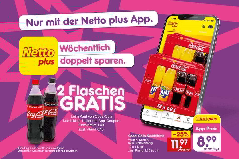 Einfach hier klicken und direkt die Netto plus App herunterladen.