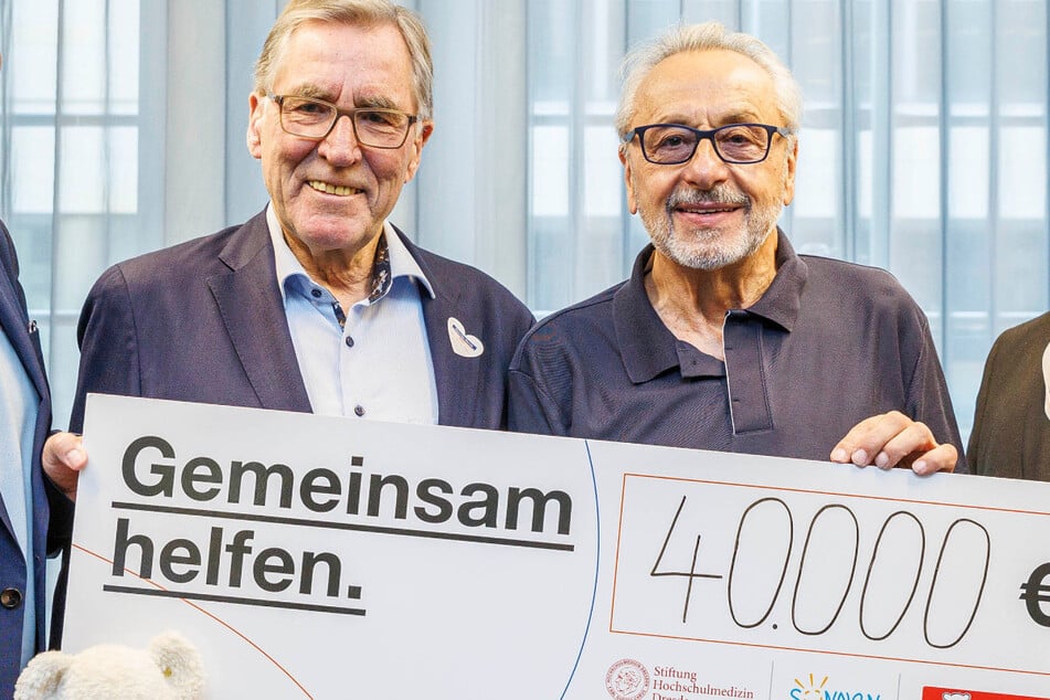 Dresden: Stumpi überreicht 80.000-Euro-Spende für Kampf gegen den Krebs!