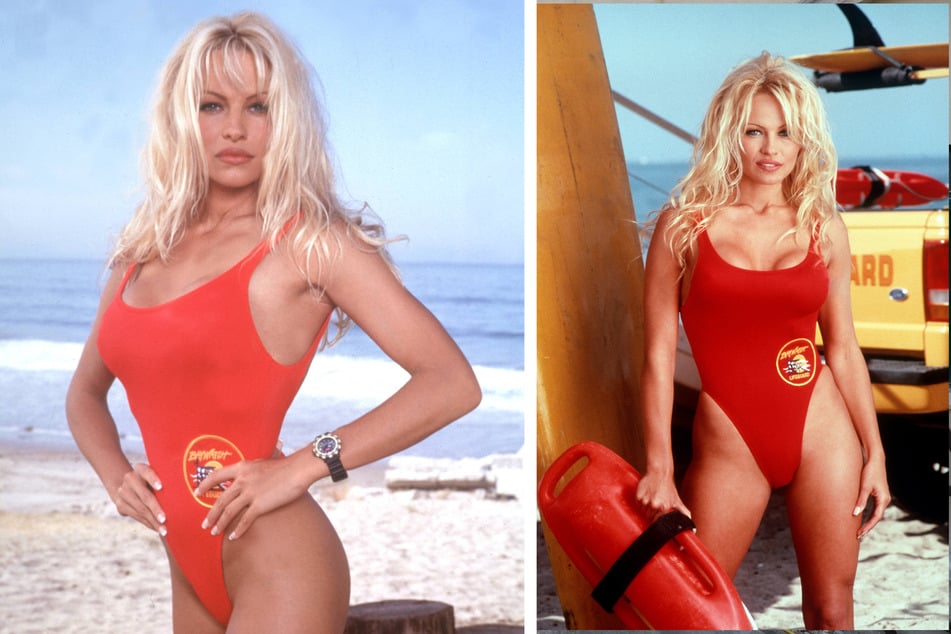 Ein unvergessener Look: Pamela Anderson in den 90er Jahren in der TV-Serie "Baywatch".