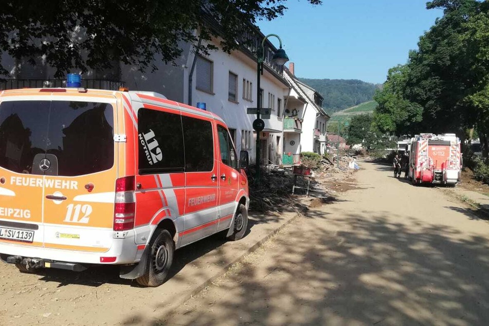 Die Leipziger Feuerwehr leitet ab sofort einen Einsatzabschnitt im Katastrophengebiet Ahrweiler.