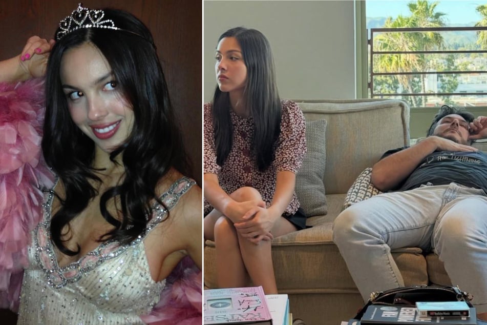 Olivia Rodrigo and producer Dan Nigro (r.) revealed that they've been "finishing" work on the pop star's next album.