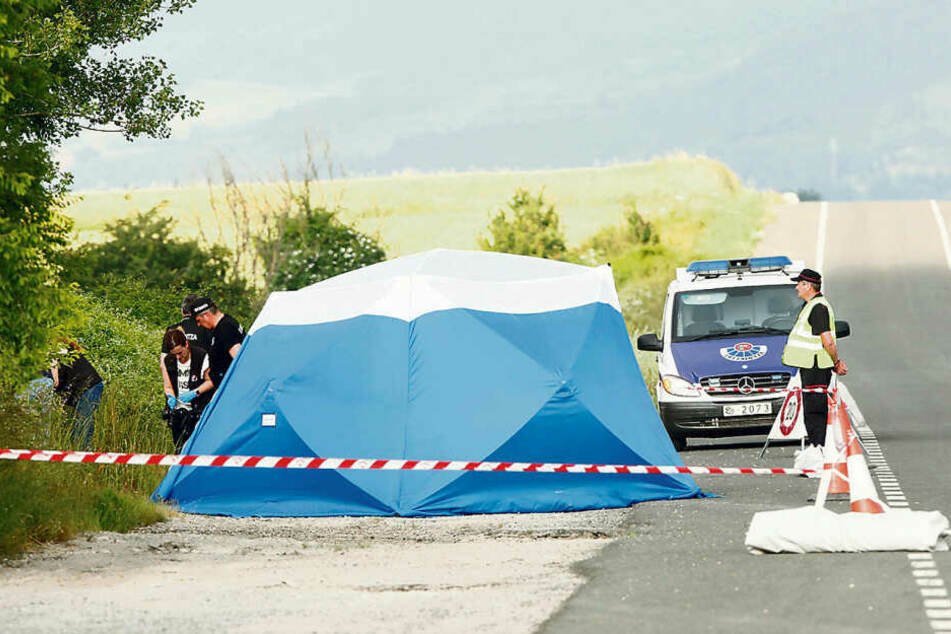 Die spanische Polizei entdeckte die Leiche der Tramperin nahe der Autobahn bei Asperrena. (Archiv)