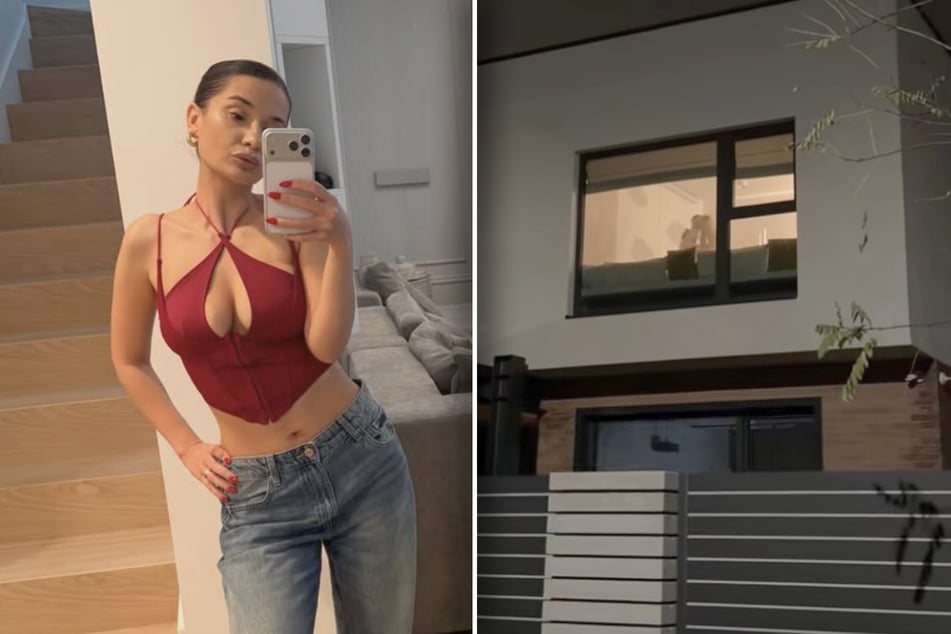 Vater soll auf Baby aufpassen: Als Mutter beide durchs Fenster sieht, zückt sie Handy sofort