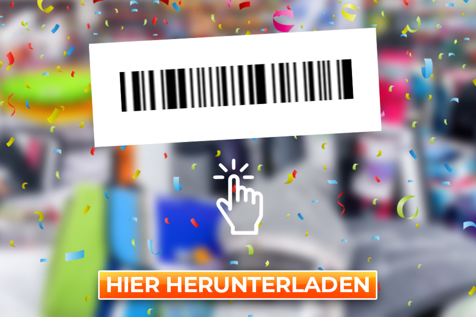 Einfach diesen Barcode vorzeigen und schon nehmt Ihr am Glücksautomat teil.