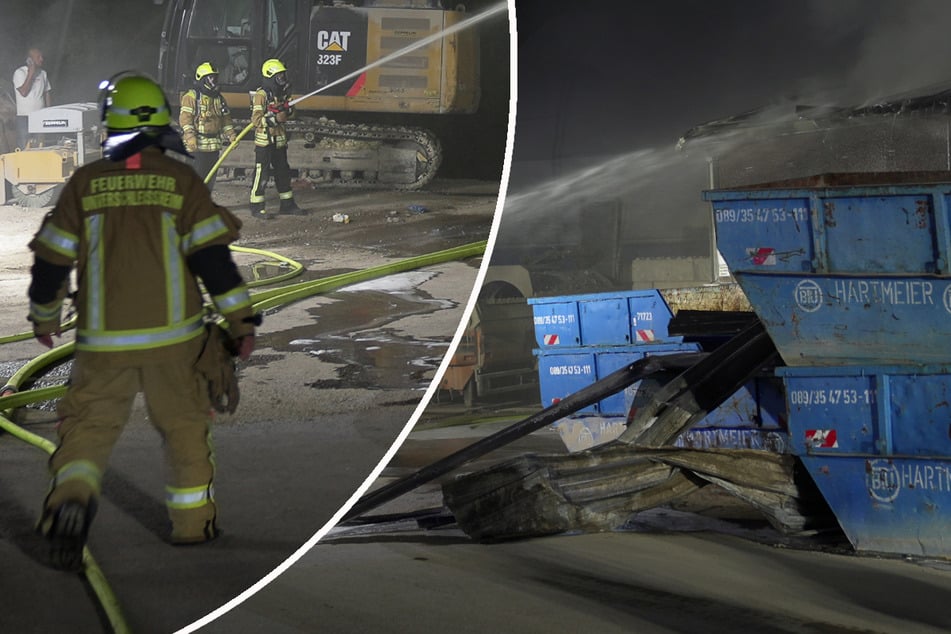München: Großeinsatz bei München: Katastrophenschutz rückt wegen Brand aus
