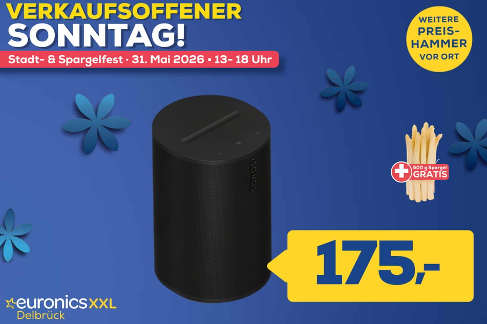 Sonos-Lautsprecher Era 100SL für 175 Euro (500 Gramm Spargel gratis).