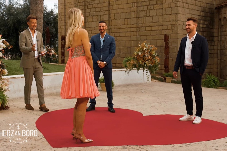 Auch Olga Maria (36) stehen mit Giacomo (33) und Eugen (38) zwei tolle Männer gegenüber.