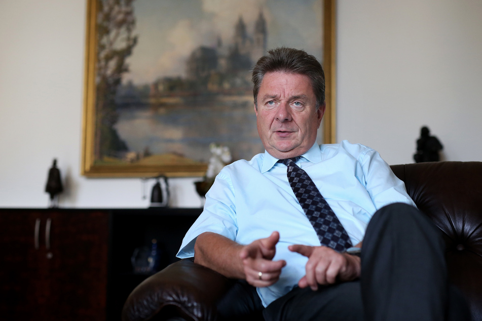 Lutz Trümper bei einem Interview im Jahr 2016. Der Oberbürgermeister Magdeburgs hat angekündigt, im kommenden Jahr sein Amt aufgeben zu wollen.