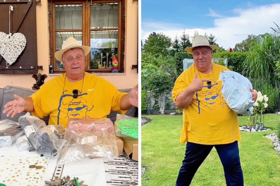 Noch am Dienstag präsentierte er in einem Reel Produkte für den Kleingarten.