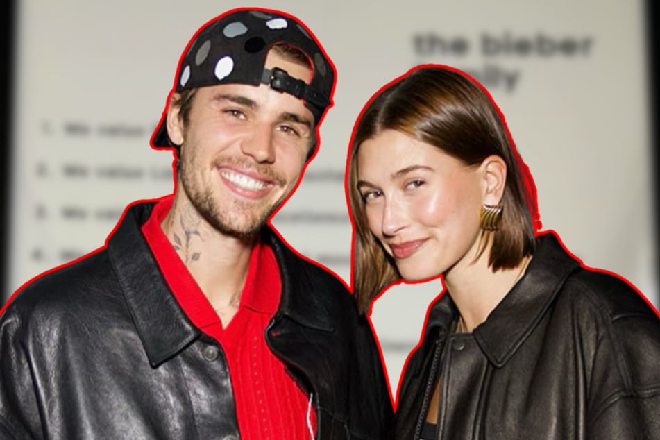 Justin Bieber (l.) shared a list of family rules to celebrate his and Hailey's seventh wedding anniversary.