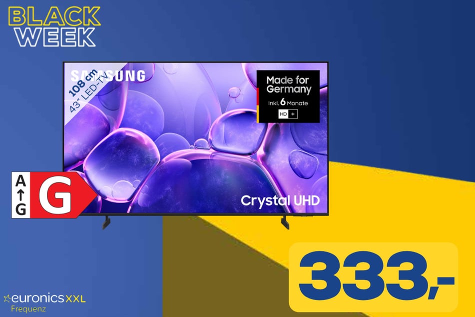 43-Zoll Samsung-Fernseher GU43U8099FU für 333 Euro.