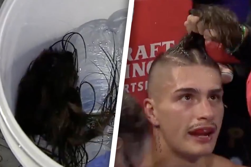 "Bin kein Friseur": Boxer lässt sich mitten im Kampf die Haare abschneiden!