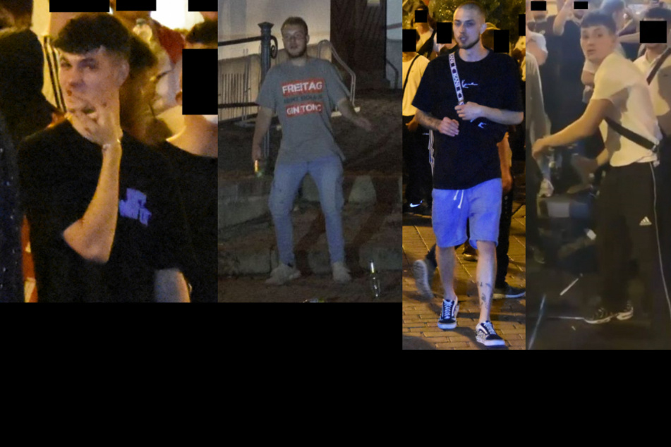 Fahndungsfotos der Polizei. (Bildmontage)