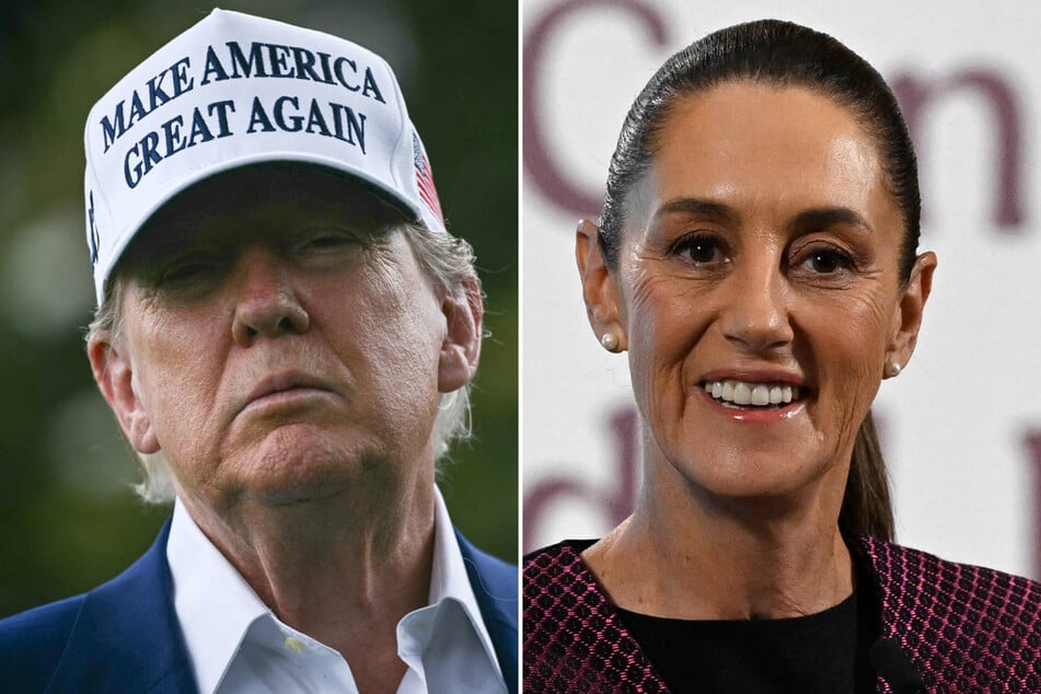 Mexican President Claudia Sheinbaum (r.) said Wednesday she had offered her US counterpart, Donald Trump, an agreement on trade, security, and migration.