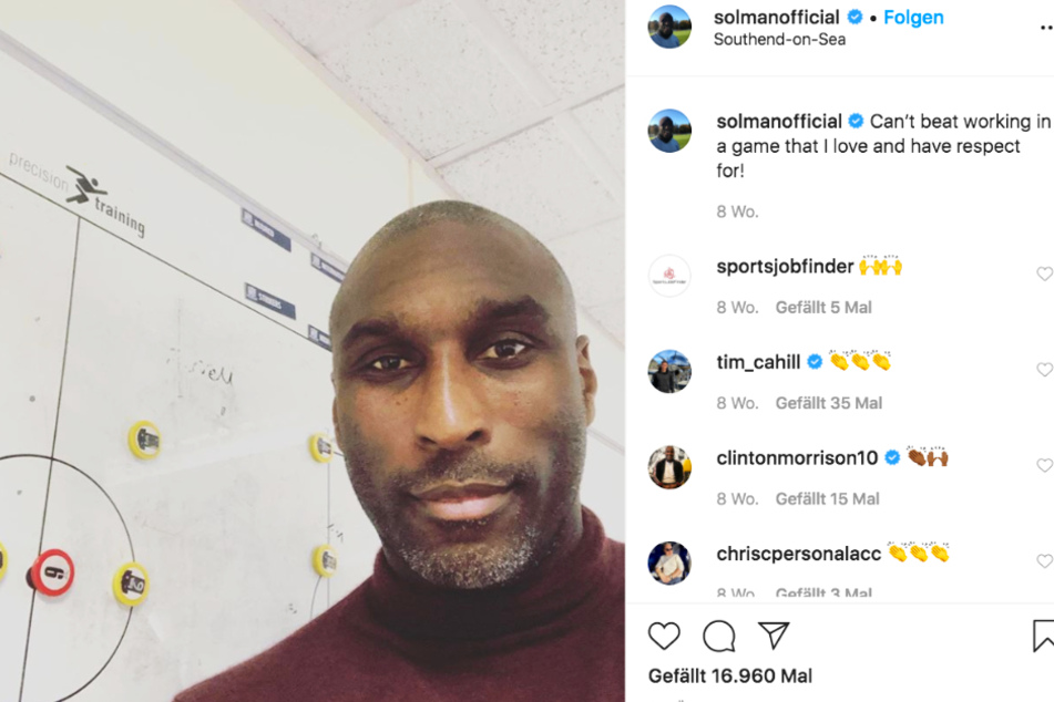 Sol Campbell (45) trainiert aktuell den abgeschlagenen Tabellenvorletzten der dritten Liga, Southend United.