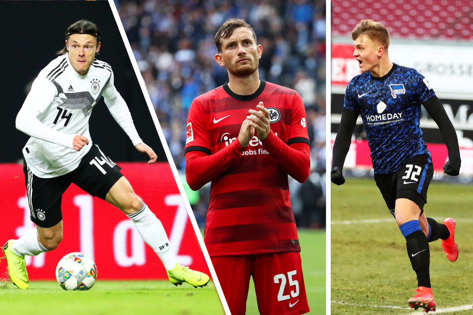 Nico Schulz (28, l.), Christopher Lenz (27, M.) und Luca Netz (18) wurden allesamt bei Hertha BSC ausgebildet.