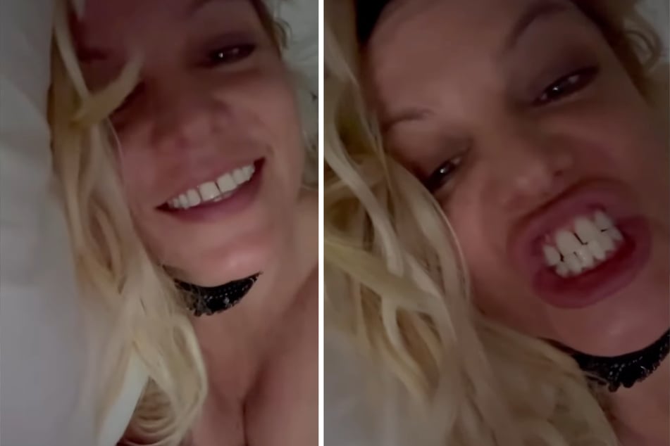 Pop star Britney Spears is sharing strange videos to social media again.