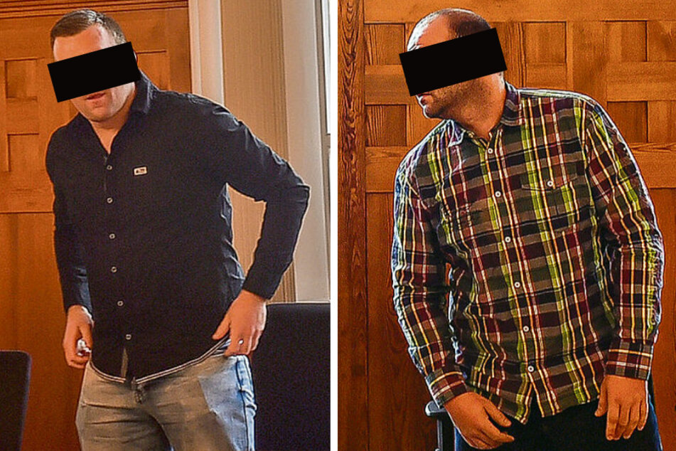Dirk G. (28, l.) muss in den Knast; Patrick K. (28, r.) bekam Bewährung.