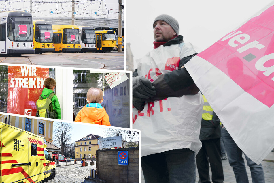 Streiks nehmen kein Ende: Was heute und morgen in Dresden alles stillsteht