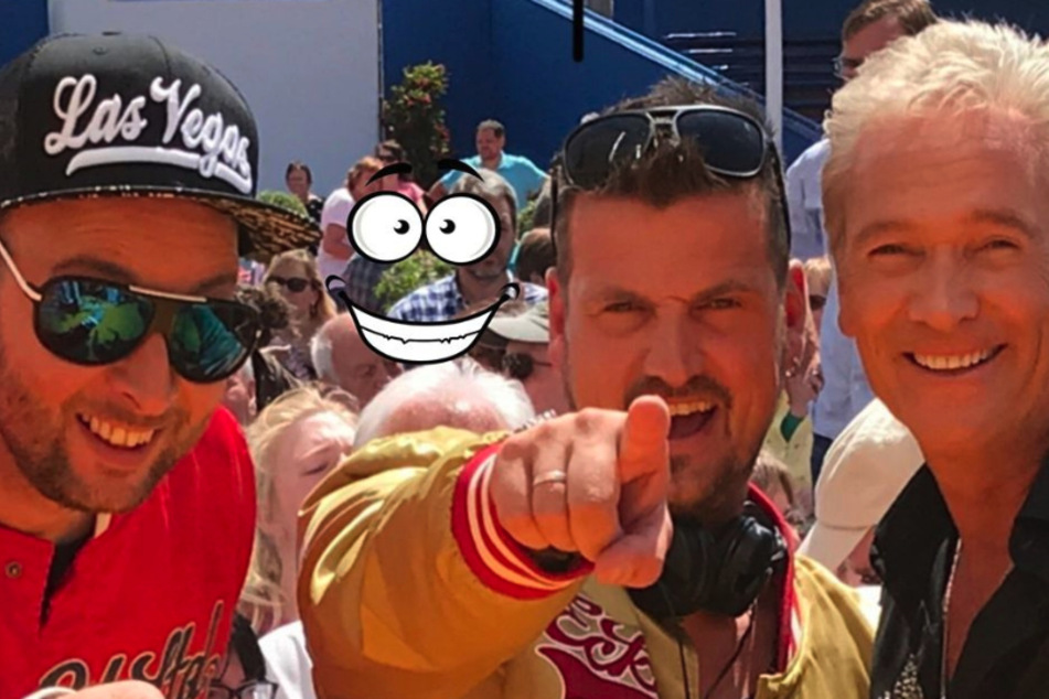 Olaf Berger (56) macht jetzt gemeinsame Sache mit den Erzgebirgs-DJs Sebastian Seidel (37, l.) und Rico Einenkel (41, Mitte).