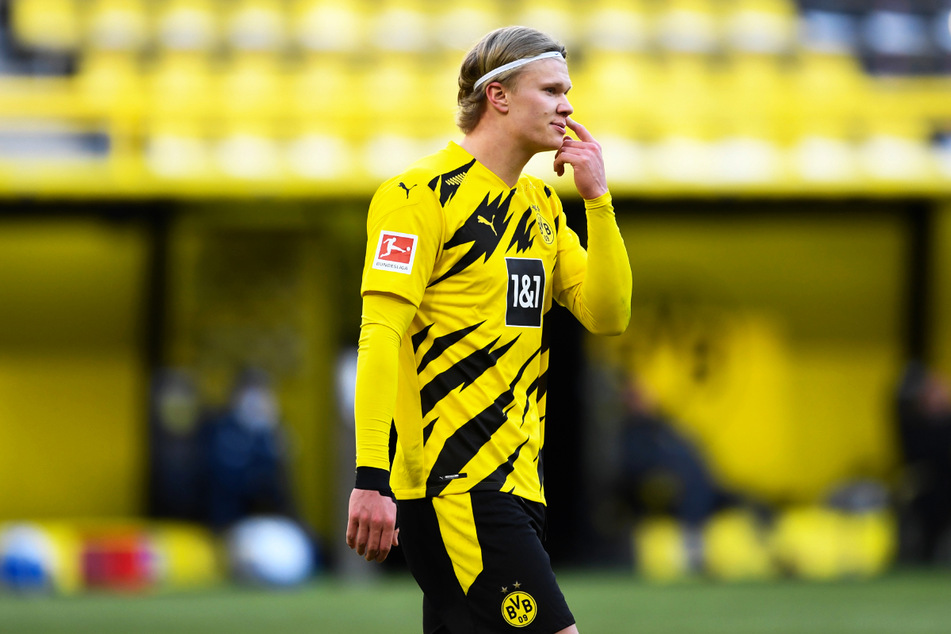 Erling Haaland traf zwar noch zum 2:2-Ausgleich für den BVB, konnte mit dem einen Punkt aber nicht zufrieden sein.