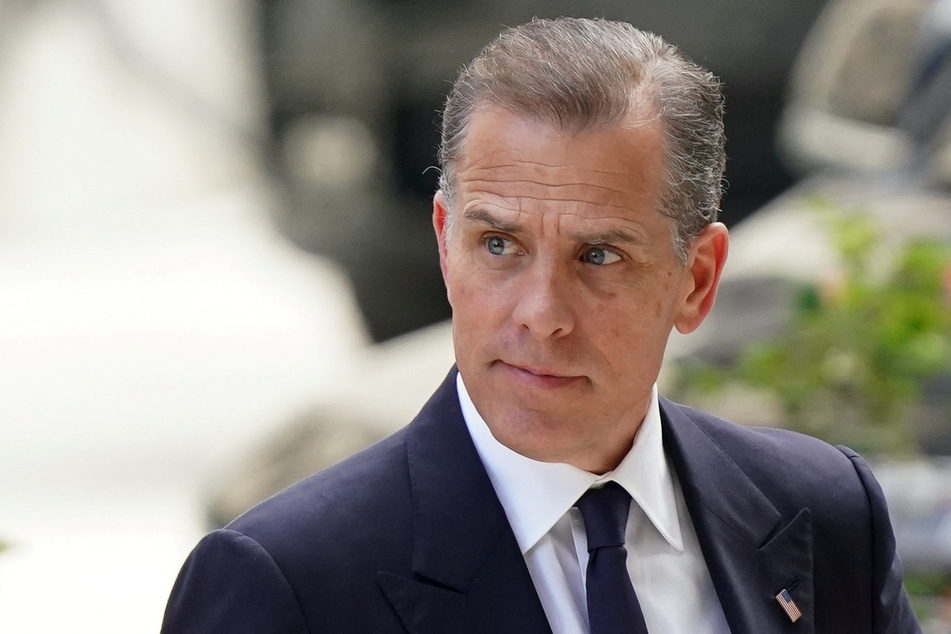 Hunter Biden arrives at the federal court on the opening day of his trial on criminal gun charges in Wilmington, Delaware.