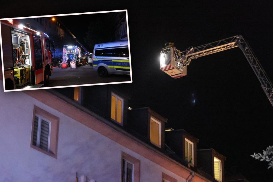 Leipzig: Balkonbrand greift auf Dachstuhl über: Sechs Bewohner müssen evakuiert werden