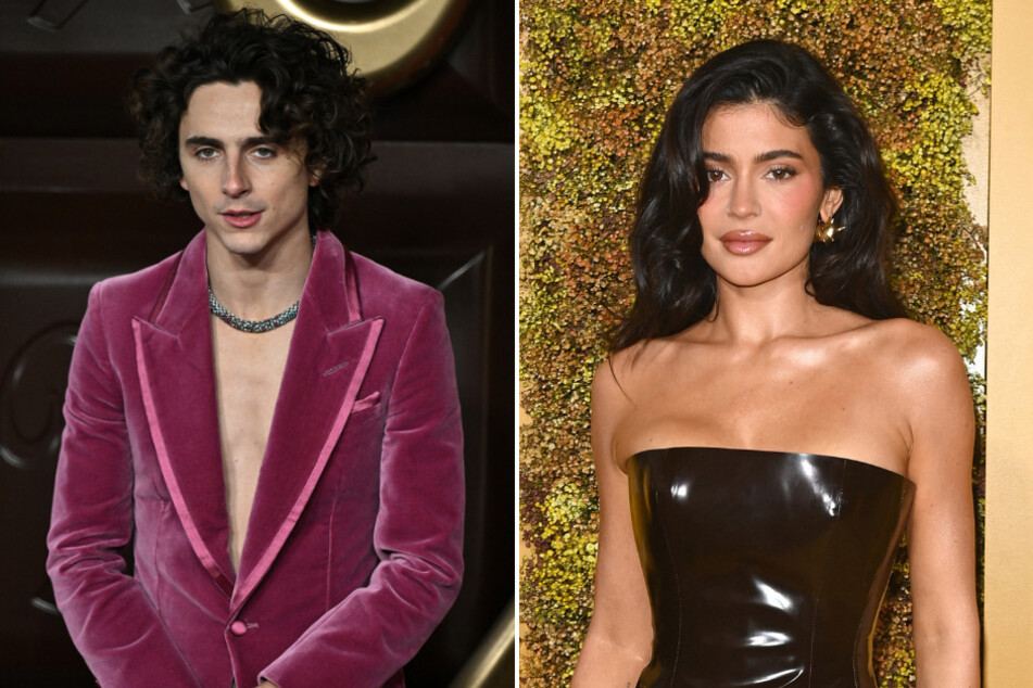 Kylie Jenner (r) and Timothée Chalamet are heating things up as the Dune actor has reportedly been living with the reality star whenever he's in Los Angeles.