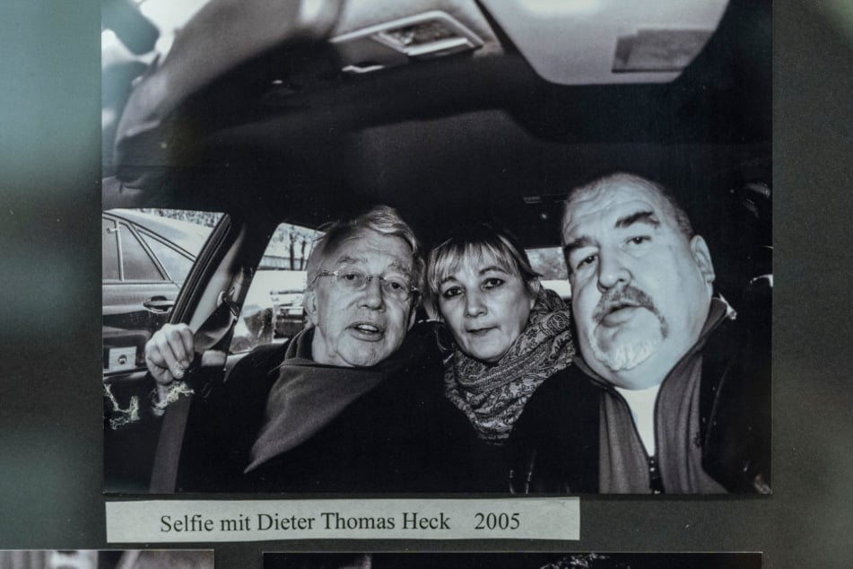 Bei einer Rundfahrt durch Chemnitz entstand dieses Erinnerungsselfie mit Dieter Thomas Heck (†80, l.).