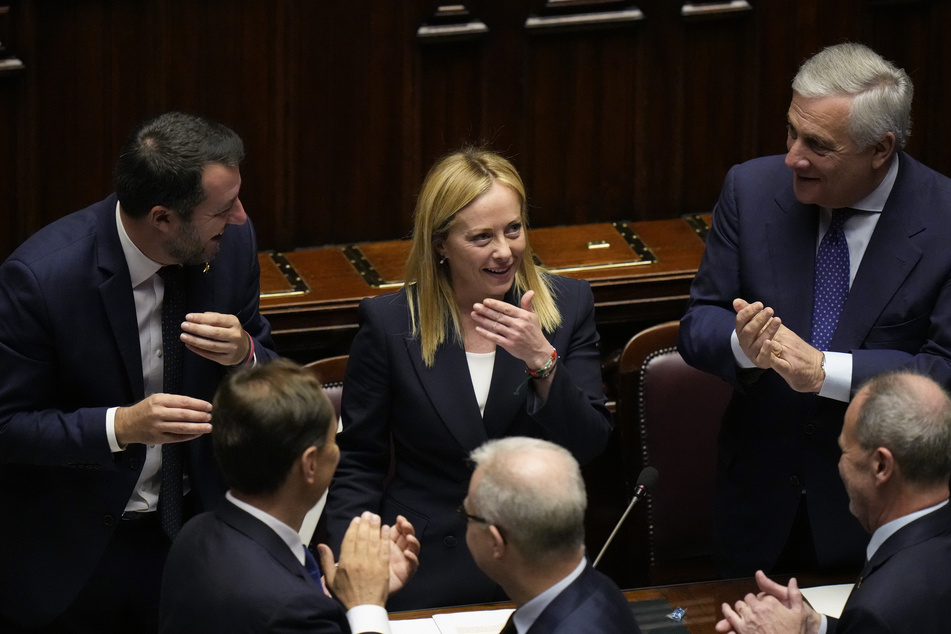 Italiens Ministerpräsidentin Giorgia Meloni sichert der Ukraine die volle Unterstützung ihres Landes zu.