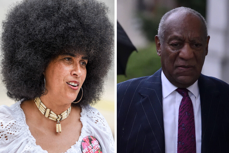 Lili Bernard (l.) is suing Bill Cosby (r.) on accusations he drugged and raped her.