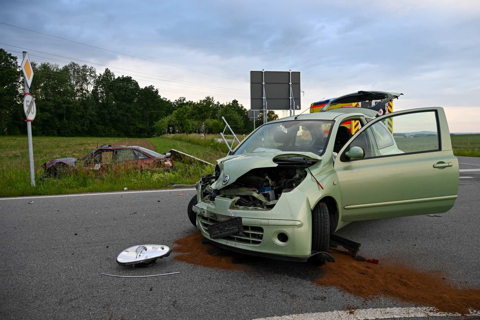 Der Nissan missachtete die Vorfahrt des Audi am Schlegler Kreuz.