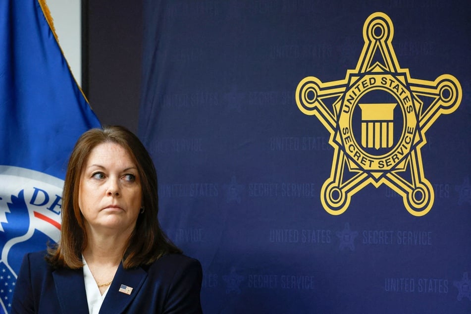 United States Secret Service Director Kimberly Cheatle during a press conference at the Secret Service's Field Office in Chicago, Illinois on July 4, 2024.