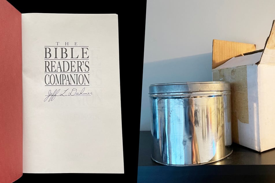 Eine signierte Bibel oder die Urne von Jeffrey Dahmer: Taylor James erhielt allerhand und bietet das nun zum Kauf an.