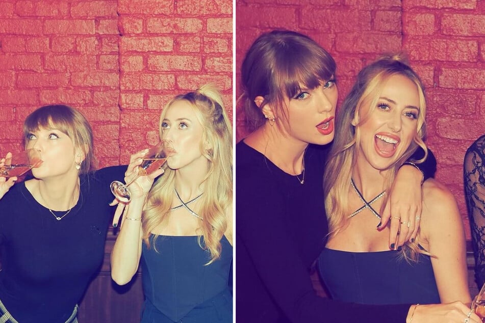 Brittany Mahomes (r) shared new snaps with Taylor Swift from their recent night out in New York City.