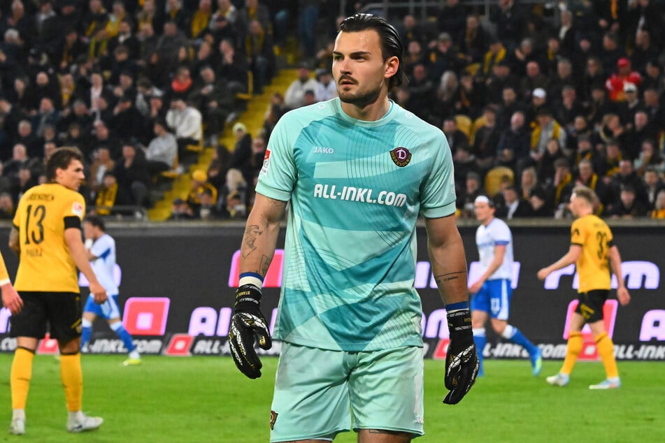 Peilt gegen Eintracht Braunschweig einen Sieg an: SGD-Keeper Tim Schreiber (24).